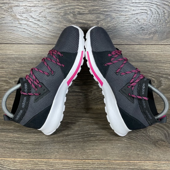 🚫SOLD! |•ADIDAS•| Quesa Black Gray Cloudfoam Marathon Running Shoes Size 7.5 - Picture 7 of 11